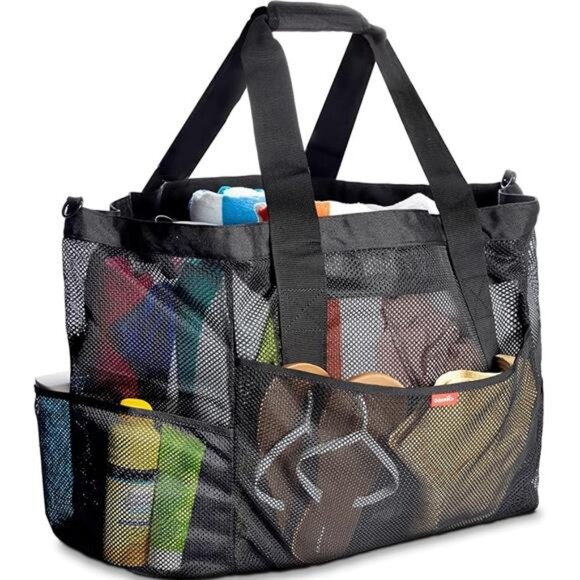 Large Mesh Beach Bag - Beach Tote - Beach Bags Waterproof Sandproof - Beach Bag - Picture 8 of 16
